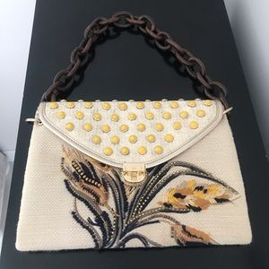 Tory Burch Beaded and Embroidered Bag